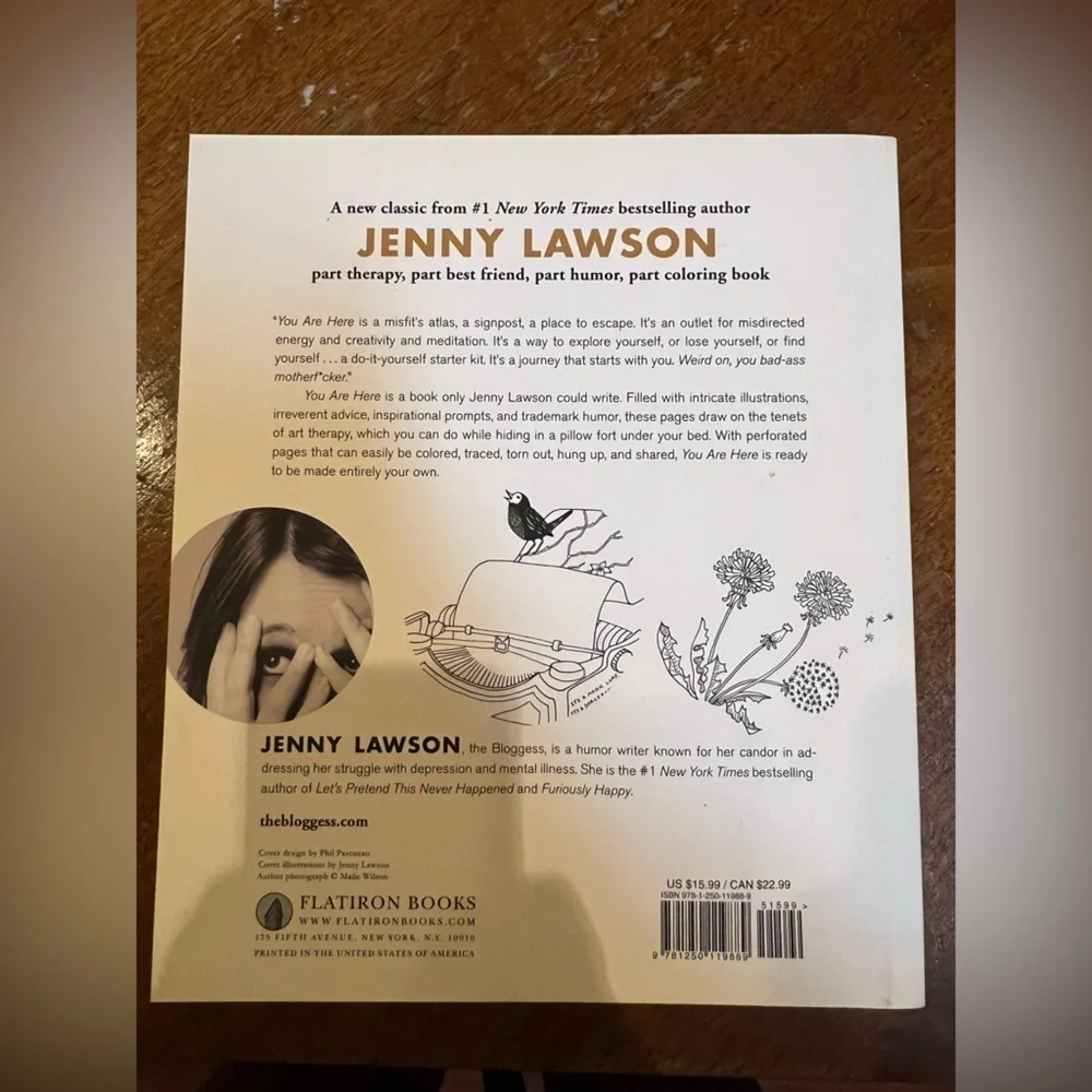 Jenny Lawson 'You Are Here' Book